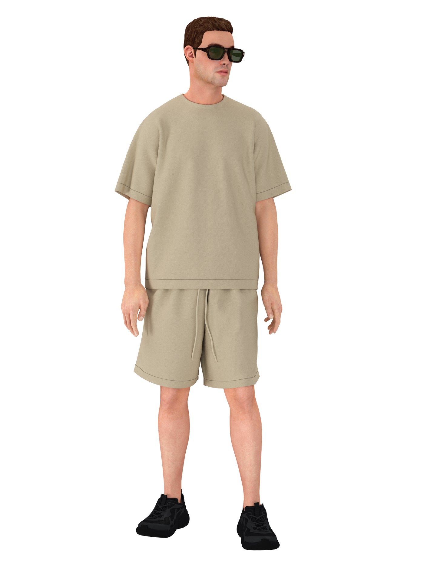 Oversized Heavyweight French Terry T-Shirt – 300 GSM