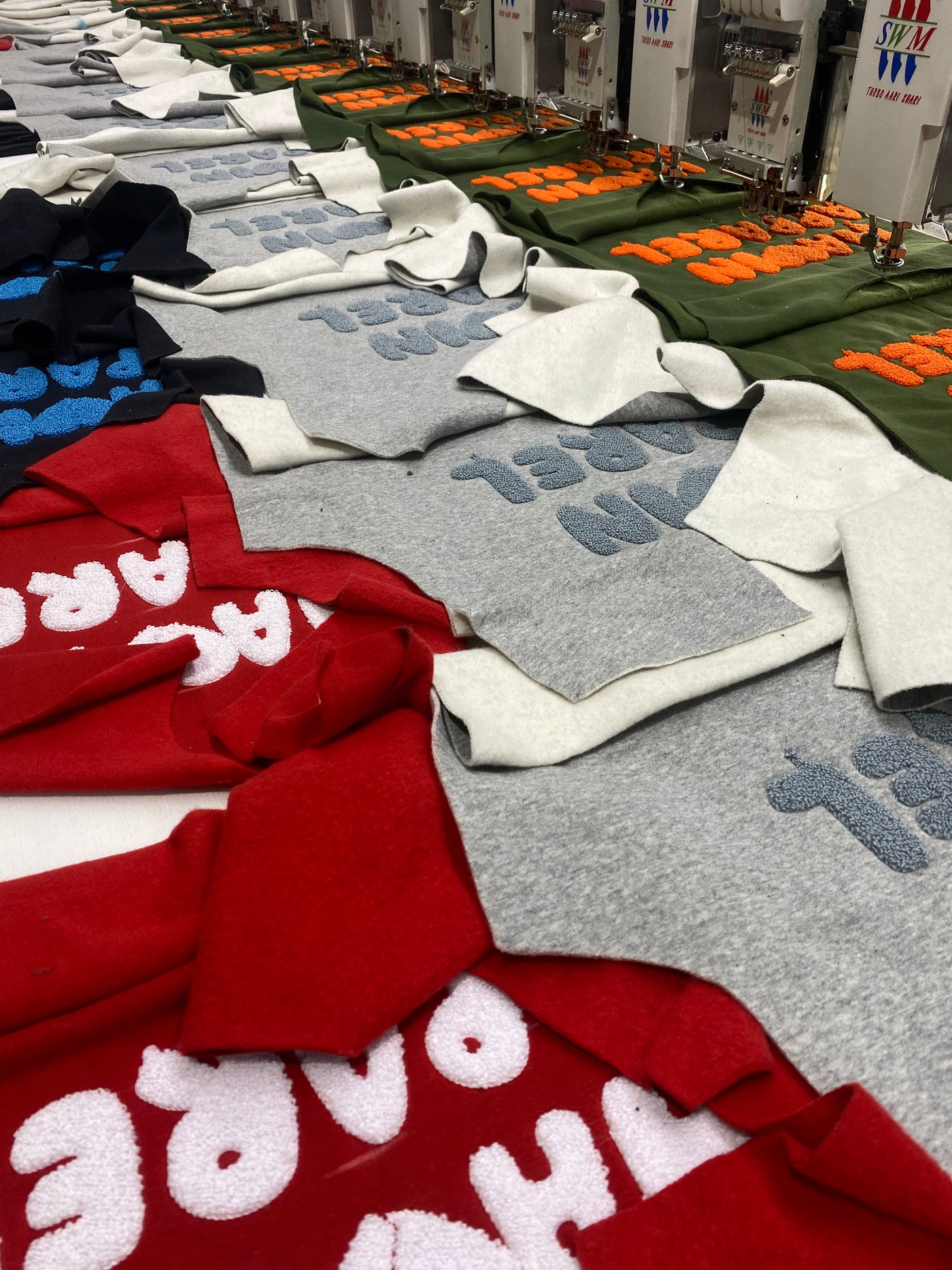 Amabi Clothing production and samples