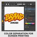 Screen Printing Color Separation